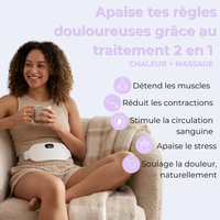 Ceinture chauffante et massante menstruelle