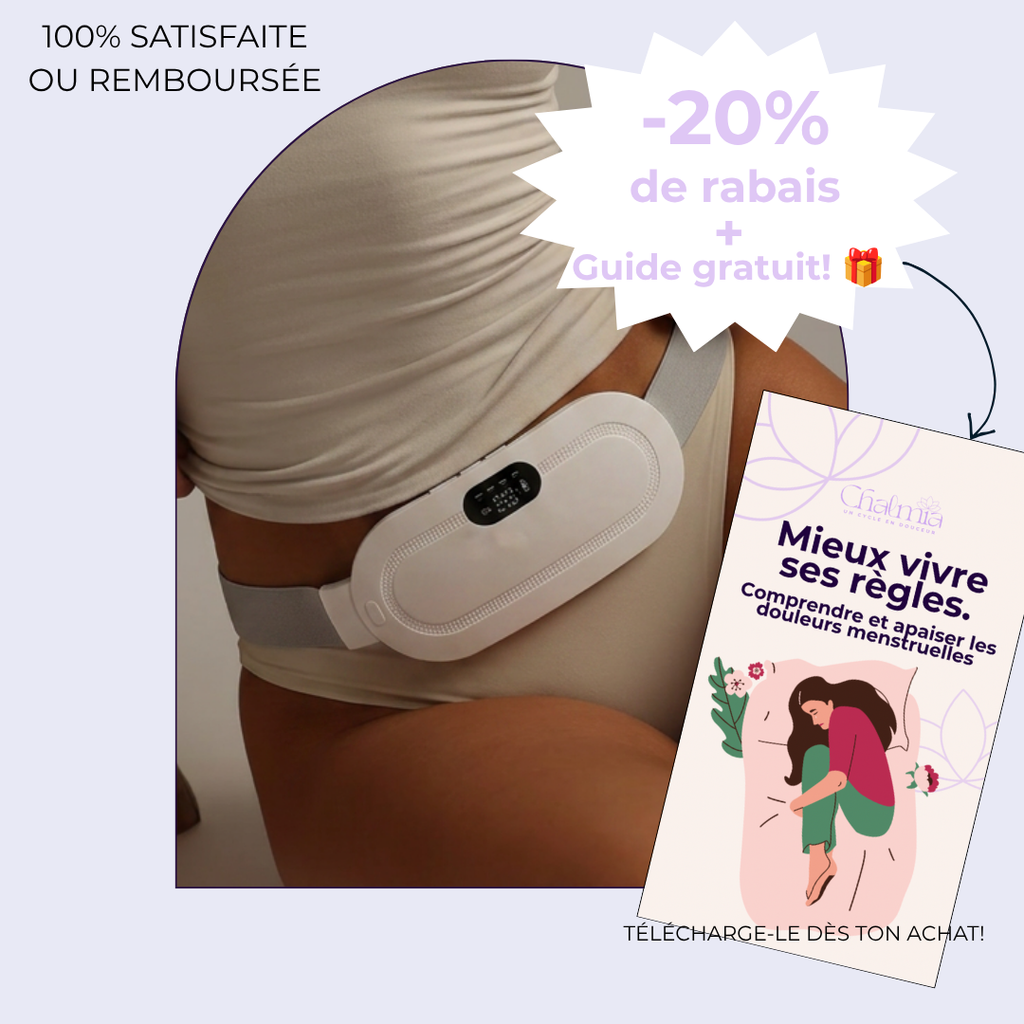 Ceinture chauffante et massante menstruelle