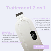 Ceinture chauffante et massante menstruelle